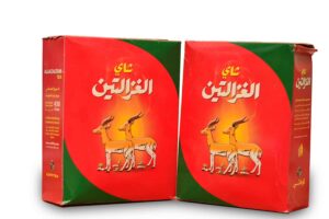 كرتونة شاي غزالتين نص رطل